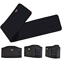 NEOPRENO Cinturón Protector Faja Lumbar Espalda Moto Protectora Mujer Hombre Proteccion - Negro - 2XL-4XL-120cm